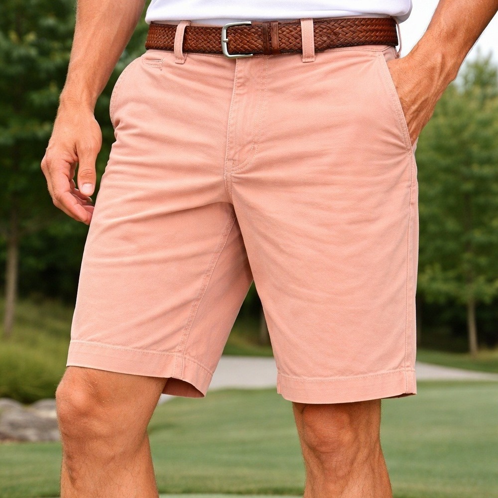 American Eagle Outfitters Classic Fit Chino Shorts Mens 31 Beach Summer Vacation - Picture 2 of 16